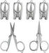12Pcs Small Folding Scissors Portable Travel Scissors Stainless Steel Cutter Mini Scissors Set for Home Office and Travel Trip Scissors...