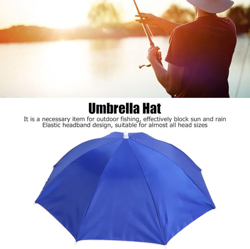 Adult Umbrella Hat Waterproof Foldable Sun Hat Headwear Multifunction Portable Umbrella Hat for Outdoor Fishing Hiking Camping...