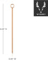Viski Summit Cocktail Picks for Appetizers and Drinks, Stainless Steel Toothpicks for Olives, Cherries, Cheeses, Citrus Garnishes, Cocktail Party ...