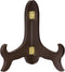 uxcell 6" Easel Plate Holder, Wooden Folding Display Stand Brown for Decorative Picture Frame...