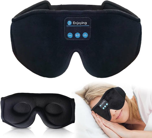 Bluetooth Sleep Mask Wireless Headphones 3D Bluetooth Eye Mask for Side Sleepers SYPVRY Blackout Eye Mask with Headphones Speaker for Airplane,Tra...