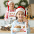 2 Pack Christmas Matching Aprons for Kids and Adults - Christmas Baking Crew - White Kitchen Aprons with 2 Pockets for Cooking Baking, Cute Custom...