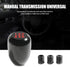 1 PC Automotive Gear Shift Knob, Car Five-Speed Gearbox Shift Head with Adapter, Modification Replacement Accessories, for Most Manual Transmissio...