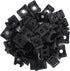 (100 Of Pack) Black 9mm Cable Tie Mount Base Saddle Type Mount Screw Wire Bundle Holder Base Holder Width Cable Large Size 0.75 inch...