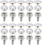 PZRT 10 Sets Canvas Snap Kit Fastener Screw Snaps Consists of Buttons Sockets and Screw Studs for Leather Jackets Handbags...