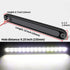 Smoked White 10" 15 LED Trailer Identification Light Led Reverse Backup Tail Light Bar Strip Truck Rear Side Marker Lights Waterproof...