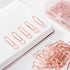 120 Pcs 28mm Metal Paper Clips Document Organizing Paperclips Small Reusable Paper Clips Scrapbooking Paperclips Bookmark Paper Clips with Clear B...