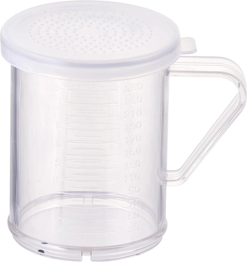 Winware 10-Ounce Polycarbonate Dredge with 3 Snap-on Lids...
