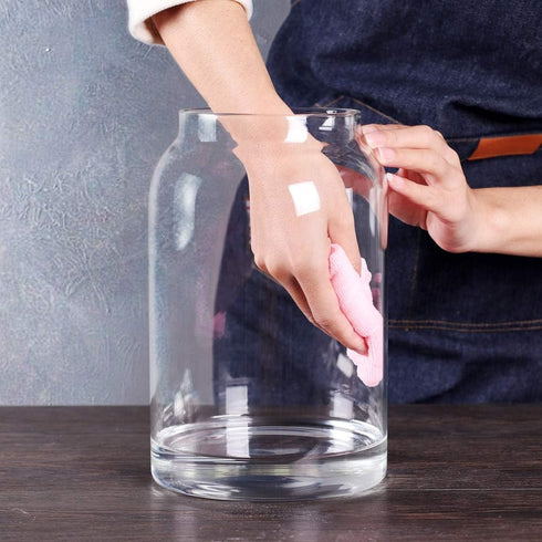 SAIOOL Egg Jar,kitchen canister? 1 Gallon Large Glass Food Storage Jars with Airtight Lid, Clear...