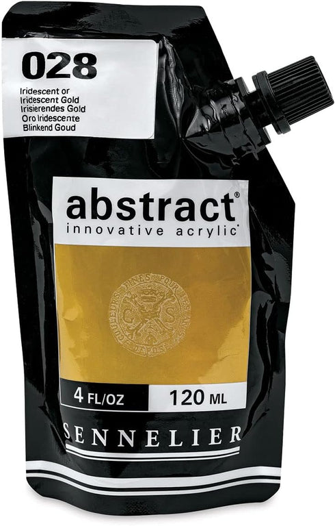 Sennelier Abstract Innovative Acrylic Artist Paint Pouch 120ML (028 Iridescent Gold)...