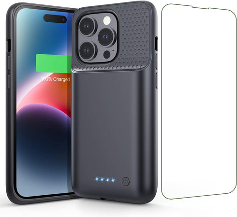 Ekrist Battery Case for iPhone 14 Pro (6.1 inch),7200mAh Smart Portable Rechargeable Charging Case,Extended Battery Pack Compatible with iPhone 14...