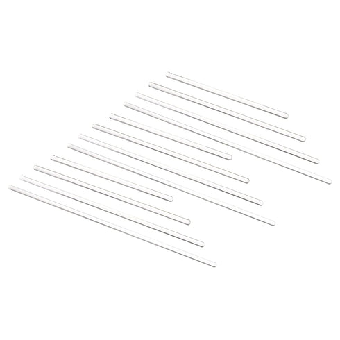 MECCANIXITY 3.3 Borosilicate Glass Stick 5.91" 7.87" 9.84" 11.81" Length Stir Rod Mixing Tools with Both Ends Round for Lab Kitchen Science 12in3 ...