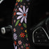 Car Steering Wheel Cover, Universal 15 inch, Soft Elastic and Comfortable, Cute Flowers Steering Wheel Protector, Warm in Winter and Cool in Summe...