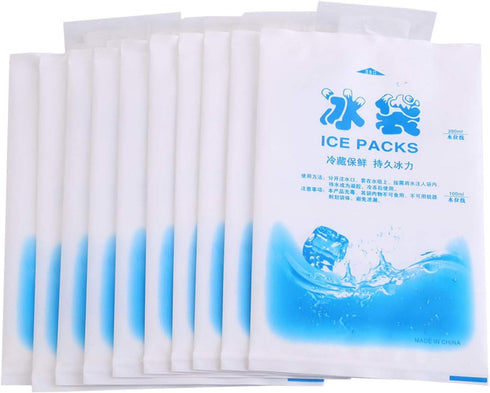 Gel Ice Pack, Reusable Cold Compress Ice Packs for Pain Relief 10pcs Eco-Friendly Hot and Cold Gel Packs for Injuries First Aid Kit Athletes Keep ...