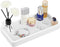 ALELION 10" Bathroom Vanity Tray for Counter - Wood Tray for Dresser Tops Perfume Jewelry Candle Key Catchall - White Kitchen Countertop Organizer...