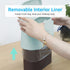 Mini Trash Can with Lid, Press-Type with Removable Inner Plastic Small Garbage Can Little Tiny Waste Basket Compact Covered Closable Trash Bin Des...