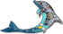 DUOWEI Cute Floral Enamel Dolphin Brooch Dainty Dolphin Pin Clothes Scarf Decoration for Women Girl Jewelry Gifts...