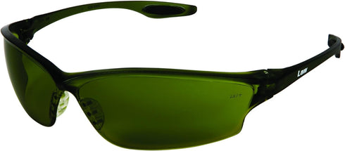 MCR Safety Glasses LW2150 Polycarbonate Green Filter 5.0 Lens with no Metal pieces, for Welding, 1 Pair...