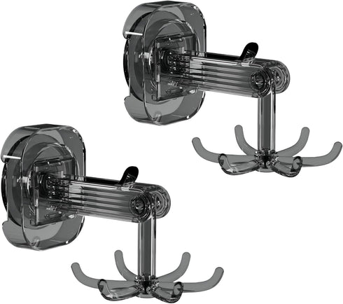 Hanging Utensil Holder Hooks Kitchen Utensil Hanger Wall Mount 360° Rotating Folding Hook Strong suction cup hook Utensil Rack with 6 Hooks for Ki...