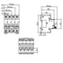 ASI AC Miniature Circuit Breaker - 2 Pole DIN Rail Mount 1 Amp 480 Volt Unit with Shock-Proof Terminations, Trip Curve C, L1, L2 and Neutral Singl...