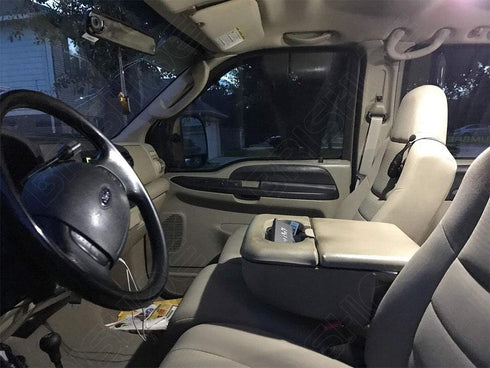 White Interior LED Lights Kit for 1999-2016 Ford F250 F350 F450 F550 F-Series Super Duty Trucks Super Bright 6000K Interior LED Bulbs Package + Ca...