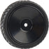 4PCS 1:10 On Road RC Tires 12mm Hub Wheel Rims Concentric Hard Dish for Touring Racing Cars, Black...