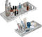 BBK Bathroom Vanity Tray - 2 Pack (7.8" and 11.8") Silicone Bathroom Trays for Counter, Perfume Key Trinket Ring Tray, Decor Soap Dispenser Counte...