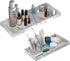 BBK Bathroom Vanity Tray - 2 Pack (7.8" and 11.8") Silicone Bathroom Trays for Counter, Perfume Key Trinket Ring Tray, Decor Soap Dispenser Counte...