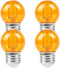 G40 Small dim Amber LED Edison 2000K 2 watt-15 watt Equivalent, E26 Base Low watt Soft Warm Light Bulbs for Healthy Sleep and Baby Nursery Light 4...