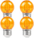 G40 Small dim Amber LED Edison 2000K 2 watt-15 watt Equivalent, E26 Base Low watt Soft Warm Light Bulbs for Healthy Sleep and Baby Nursery Light 4...