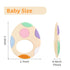 Easter Egg Silicone Teething Toys for Babies, 2-Pack - Colorful, Sensory Development Baby Chew Toys, Ideal for Toddler's First Easter Basket Stuff...
