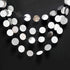 Cheerland Glitter Silver Circle Dot Garlands Metallic Silver Party Decorations Hanging Circle Banner Streamer Backdrop Decor Wedding Birthday Bday...