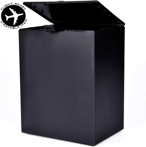 Airline safe plastic temporary travel cremation urn for human ashes, TSA approved for airplane air travel, full size adult 200 cubic inches, Funer...