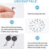 UNICRAFTALE 100 Sets Ball Stud Earring Findings Gunmetal Ball Post Stud Earring Metal DIY Earring Accessories with Jump Rings and Ear Nuts 6.5mm R...