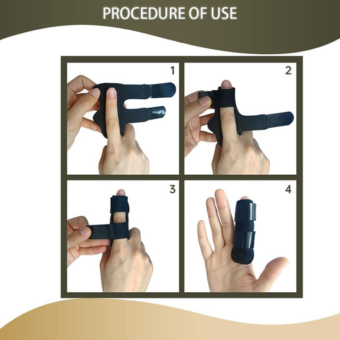 4 Pcs Trigger Finger Splints - Immobilization & Arthritis Relief, Comfortable Brace for Index, Middle, and Ring Finger - Fast Healing, Pain Relief...