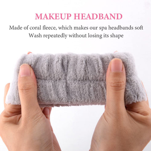 9 Pack Spa Headband for Washing Face, Women Makeup Headbands for Skincare, Makeup Removal, Face Wash, Yoga, Shower Hair Accessory, Spa Headband an...