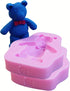 2 Pcs 3D Cute Bear Silicone Fondant Mould Cake Mold Cookie Decor Cake Decoration Jewelry, Polymer Clay, Crafting Projects Chocolate Baking Cookie ...