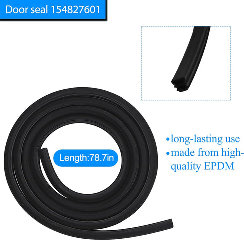 APPLIANCEMATES 154827601 Dishwasher Door Seal&809006501 Lower Seal&154701001 Splash Shield kit Compatible with Frigidaire, Kenmore Replace 154211801,AP4338941,PS2203346, AP5690109