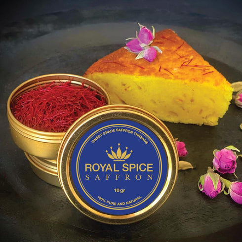 Royal Spice Saffron, Finest Pure Premium Saffron Threads. For Rice, Tea, Paella, Desserts, and All Culinary Delights....