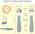 CoixFoam 8 Pieces Toddler Utensils, Toddler Safe Silverware Set With Food Grade Silicone Hanlde, 18/8 Stainless Steel, Perfect Length For New Self...