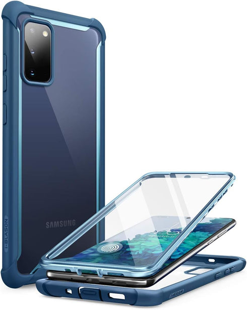 i-Blason Ares Series Designed for Samsung Galaxy S20 FE 5G/ 4G Case (2020 Release), Dual Layer Rugged Clear Bumper Case with Built-in Screen Prote...