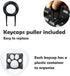 MAYL 2 Pack Keyboard Keycaps Metal and Rubber Keycaps Grey Keycaps Cute Cat Paw Keycap Kawaii Keycaps Custom Keycaps with Keycap Puller (Grey Base...