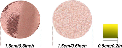 TecUnite Round Tissue Paper Table Confetti Dots for Wedding Birthday Party Decoration, 1.76 oz(Rose Gold Confetti,1.5 cm)...