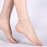 Fashion Jewelry 925 Sterling Silver Love Heart Angel Wings Chain Anklet...
