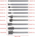 10pcs/set DIY Tree Root Carving 3mm Shank High Speed Steel Carpentry Handmade Electric Grinding Head Engraving Milling Cutter Rotary Burr Bit Set...