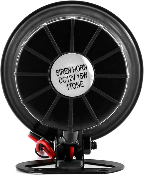 QWORK Electric Siren Horn, DC 12V Security Loud Wired Alarm Siren for Home Alarm System Security and Protection, 110 dB...