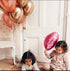 Boho Rainbow Party Decorations/Boho Balloons Birthday Balloons for Women Rose Gold Cherry Pink/Rose Gold 2025 Cherry Pink of 15pcs...