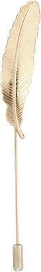 Knighthood Lapel Pin For Men Formal Gold Feather Office Lapel Pin Brooch Badges...