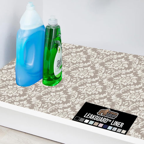 GORILLA GRIP LeakGuard Non-Adhesive Under Sink Mat for Kitchen Cabinet, 24x40, Waterproof Quick Dry Shelf Liner, Durable Absorbent Felt Mats for B...