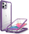 i-Blason Ares Case for iPhone 12 Pro Max 6.7 inch (2020 Release), Dual Layer Rugged Clear Bumper Case with Built-in Screen Protector (Purple)...